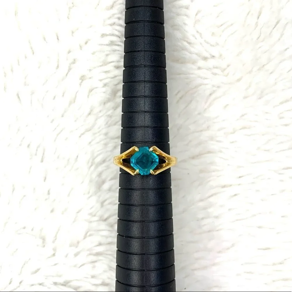 18kt electroplated gold ring - Picture 3 of 4